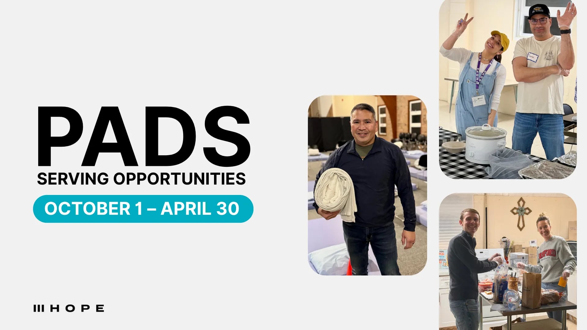 PADS Volunteer Signup event graphic