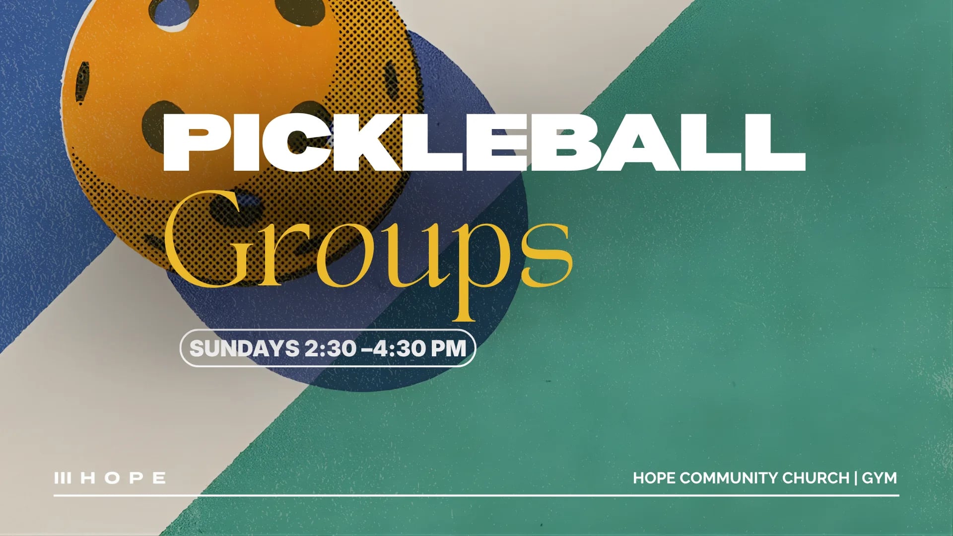 Pickleball Fall 2026 event graphic